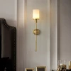 Настінний світильник Tracie Classic Alabaster — бра, колір мідь і чорний, з матеріалу  метал, алебастр, стиль модерн