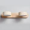 Акумуляторний настінний світильник Travertine Duo — бра, колір горіха і жовтий, з матеріалу травертин, метал, стиль модерн