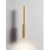 Підвісний світильник Travertine Stick — колір жовтий і колір дерева, з матеріалу  жовтий травертин, дерево, стиль модерн