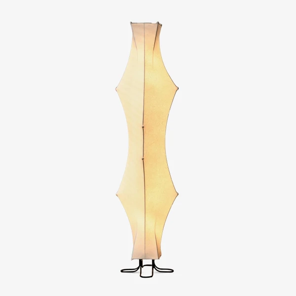 Торшер Twist Silk — цвет белый, из материала метал, шовк, стиль современный