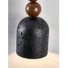 Підвісний світильник Vareon Totem — колір горіха і чорний, з матеріалу  чорний травертин, метал, стиль модерн