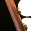 Вертикальный подвесной светильник Orb Timber — цвет ореха і цвет дерева, из материала метал, дерево, стиль модерн