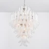 Люстра White Cloud Glass Petals — цвет белый, из материала  метал, скло, стиль современный