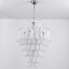 Люстра White Cloud Glass Petals — цвет белый, из материала  метал, скло, стиль современный