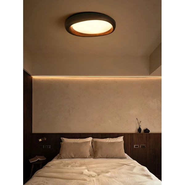 Потолочный светильник Zenova Wood — цвет белый і цвет дерева, из материала метал, дерево, стиль модерн