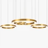 Люстра   LED RING (ХРОМ, ЗОЛОТО, РОЖОВЕ ЗОЛОТО) у вітальню Anzazo купити 9561грн.