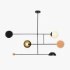 GEOMETRY L Люстра светодиодная в спальню — цвет белый і черный, стиль минимализм