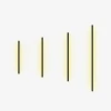 LINES ONE Бра 120cm- дизайнерский настенный светильник — цвет черный, из материала алюминий, стиль минимализм