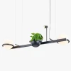 PALMA VIBI LIGHTING 120cm Люстра в зал — линейный светильник, цвет белый, из материала металл, стекло, стиль минимализм