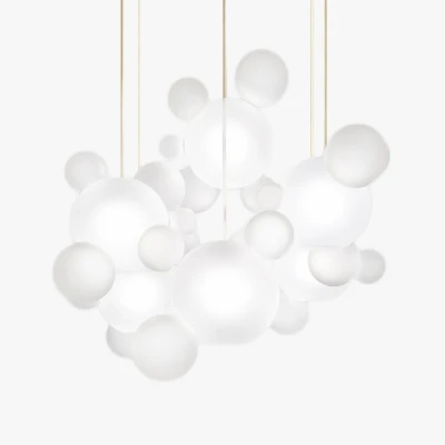 Підвісний світильник BUBBLES B MILK 1+3