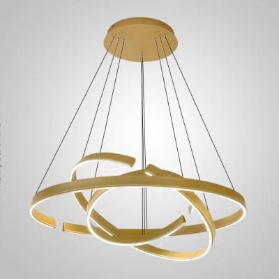 Підвісна світлодіодна люстра VEIKKO D65+45+85 Brass LED