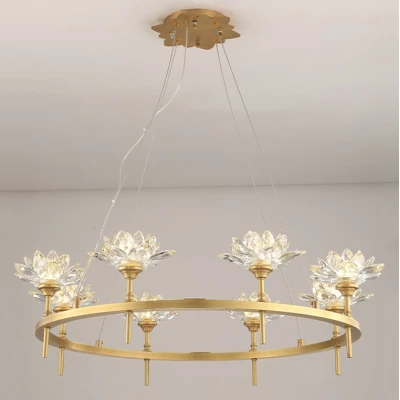 Підвісна світлодіодна люстра LOTOS D80 12 lamps у вітальню сучасна LED