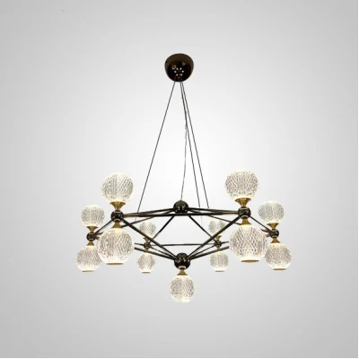 Підвісна світлодіодна люстра TRENTON L13 Black LED