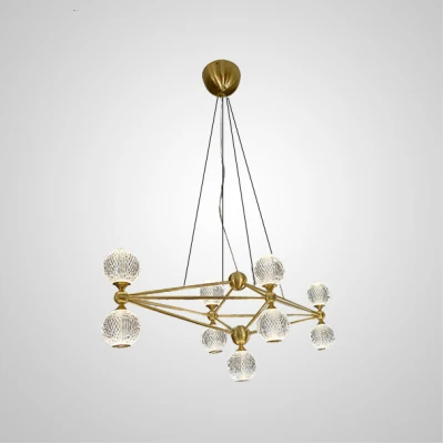 Підвісна світлодіодна люстра TRENTON L9 Gold LED