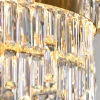 Подвесная люстра INGELINN D20+40+60+80+50+30 светодиодная хрустальная в зал — цвет прозрачный, стиль современный