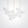 BUBBLES B CLEAR 1+5 Подвесной светильник — цвет прозрачный, из материала стекло, металл, стиль модерн середины века
