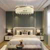 Подвесная люстра CARDIS D100 светодиодная хрустальная в зал — цвет прозрачный, стиль современный