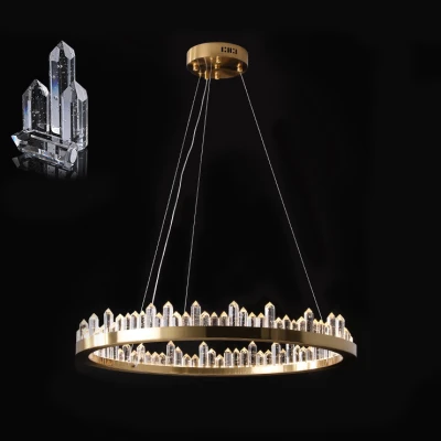 Підвісна світлодіодна люстра QUARTZ LUX B D80 сучасна LED
