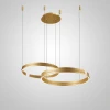 Підвісна світлодіодна люстра VEIKKO COMBO D45+65 Brass   LED Deprimo купити 145146грн.