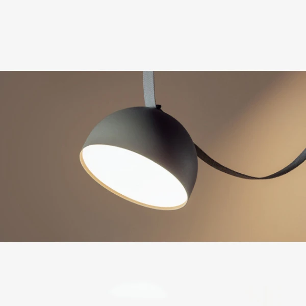 Подвесной светильник Belt light Hemishpere D20 Черный — из материала металл, стиль минимализм