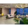 Люстра   LED RING (ХРОМ, ЗОЛОТО, РОЖОВЕ ЗОЛОТО) у вітальню Anzazo купити 9561грн.