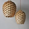 CONE Подвесной светильник — цвет дерево, стиль эко