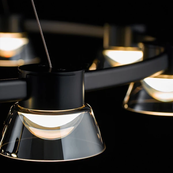 Підвісна світлодіодна люстра HILDFRID D100   LED Deprimo купити 143514грн.