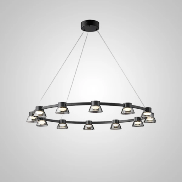 Підвісна світлодіодна люстра HILDFRID D100   LED Deprimo купити 143514грн.