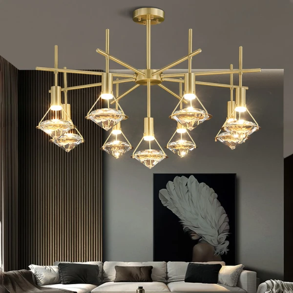 Стельова світлодіодна люстра GLASGOW CH L16   LED Deprimo купити 148559грн.
