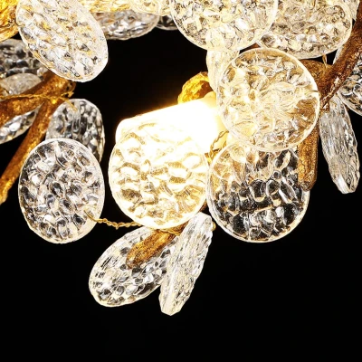 Підвісна світлодіодна люстра CARAMELLY D D80 у вітальню LED