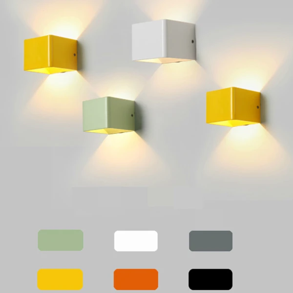 Бра світильники для спальні  BRICK COLOR 1 Жовтий Anzazo купити 3350грн.