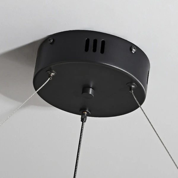 Люстра  світлодіодна Підвісна люстра BLASIUS D83+63 Black у вітальню сучасна LED Deprimo купити 178564грн.