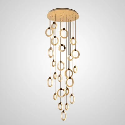 Підвісний світильник KARI L24 Brass у вітальню LED