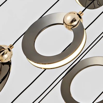 Підвісний світильник KARI L24 Brass у вітальню LED