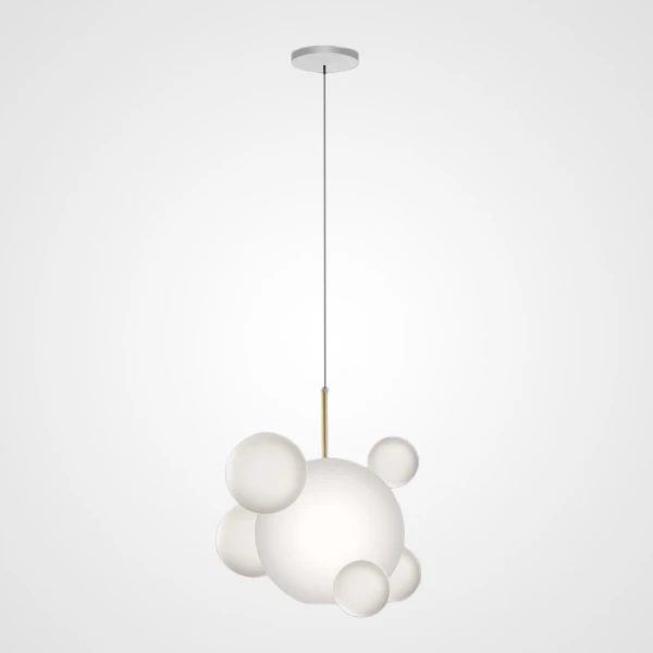 Підвісний світильник BUBBLE B MILK F у вітальню  LED Deprimo купити 162081грн.