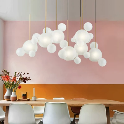 Подвесной светильник BUBBLE B MILK F светодиодная в спальню