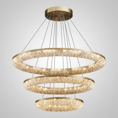 Підвісна світлодіодна люстра NELIUS D40+60+80 сучасна LED