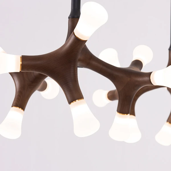 Стельова світлодіодна люстра SANTANA CH D130 Dark brown   LED Deprimo купити 173790грн.