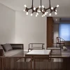 Стельова світлодіодна люстра SANTANA CH D130 Dark brown   LED Deprimo купити 173790грн.