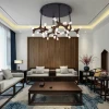 Стельова світлодіодна люстра SANTANA CH D130 Dark brown   LED Deprimo купити 173790грн.