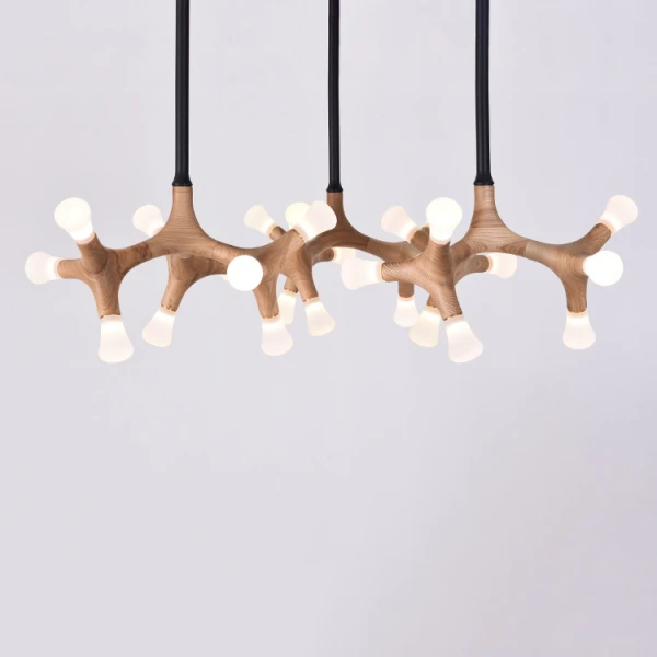 Стельова світлодіодна люстра SANTANA CH D130 Dark brown   LED Deprimo купити 173790грн.