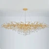 Люстра Droplet Chandelier circle D150 светодиодная в зал — цвет прозрачный, стиль модерн