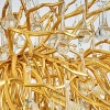 Люстра Droplet Chandelier circle D150 светодиодная в зал — цвет прозрачный, стиль модерн
