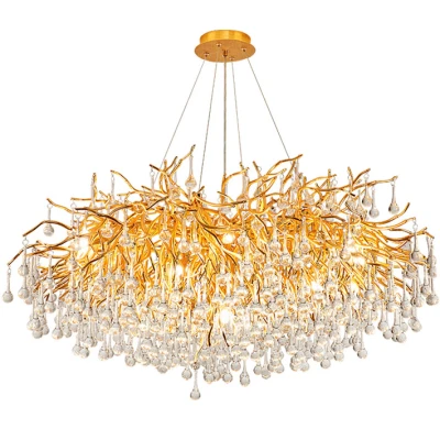 Люстра Droplet Chandelier circle D150 светодиодная в зал
