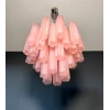 Люстра из стекла с трубками – 36 розовых травленых стеклянных трубок. MURANO TUBE 178 — люстра