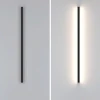LINES ONE Бра 120cm- дизайнерский настенный светильник — цвет черный, из материала алюминий, стиль минимализм
