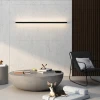 LINES ONE Бра 120cm- дизайнерский настенный светильник — цвет черный, из материала алюминий, стиль минимализм