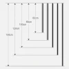 LINES ONE Бра 120cm- дизайнерский настенный светильник — цвет черный, из материала алюминий, стиль минимализм