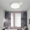 Светильник потолочный светодиодный LED DESTIN 50cm — потолочный светильник, цвет черный, из материала металл, акрил, стиль минимализм
