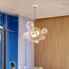 BUBBLES B CLEAR 1+3 Подвесной светильник — цвет прозрачный, из материала стекло, металл, стиль модерн середины века